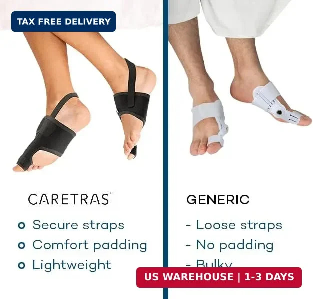 Caretras 2-Pack Bunion Corrector for Women & Men, Orthopedic Bunion Splint for H