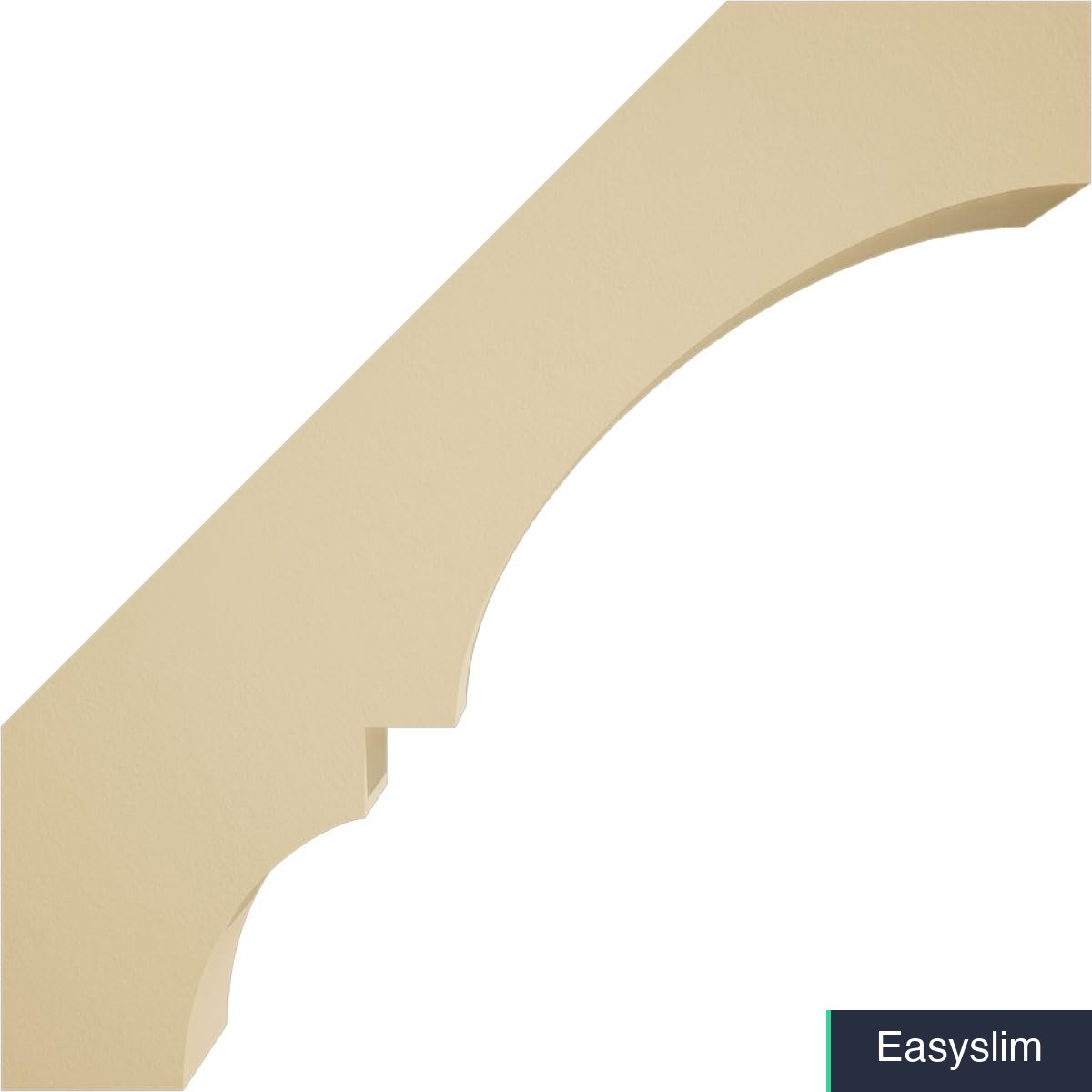 Urethane Architectural Knee Brace 3.5 x 10 x 10 Inches Primed Tan