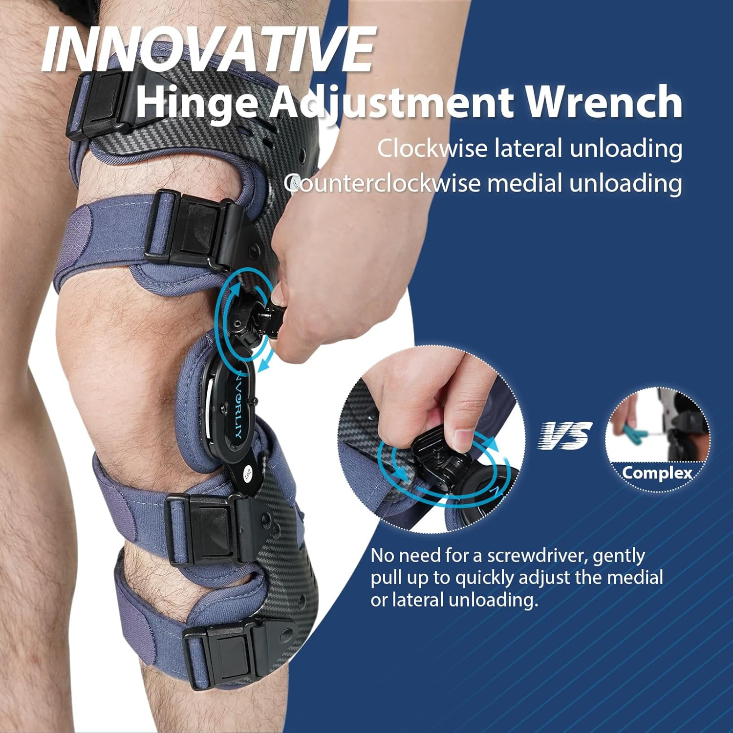 OA Unloader Knee Brace, Offloader Knee Support for Arthritis, Osteoarthritis, Bo