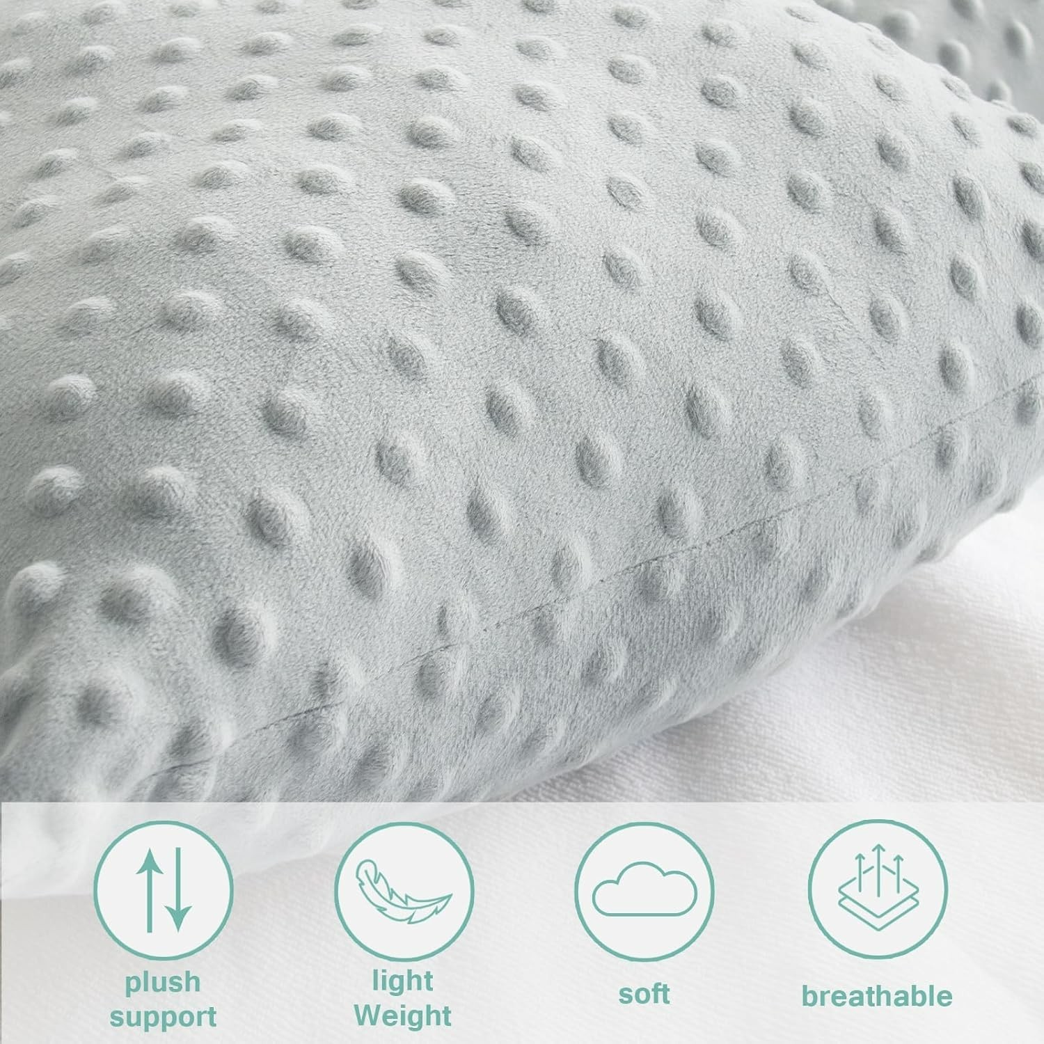 Hysterectomy Pillow for Abdominal Surgery Recovery with Pocket Adjustable Gray