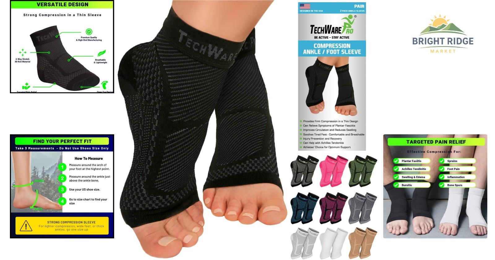 Lightweight Plantar Fasciitis Sock for All-Day Comfort and Breathability
