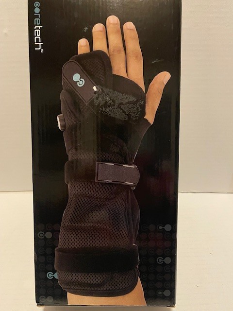 Open Box CORETECH 916 Left/Right Universal Wrist Brace/Splint – Black