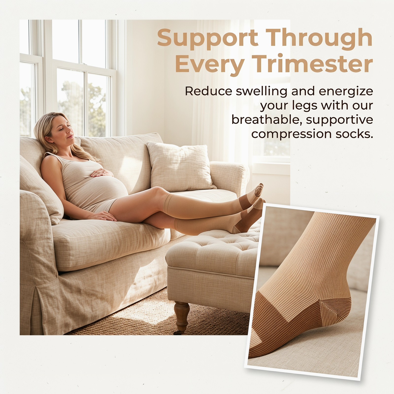 Wholesale Copper Compression Socks 20-30mmHg Graduated Support Mens Womens S-XXL