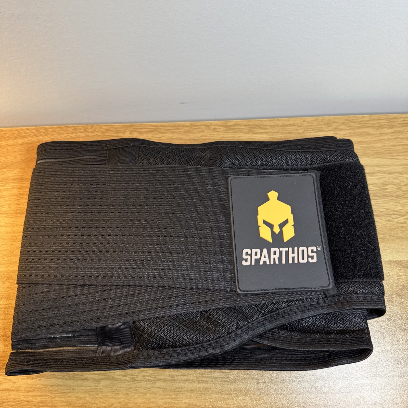 Sparthos Back Brace Lower Back Support Belt Open Box Unused Black Medium