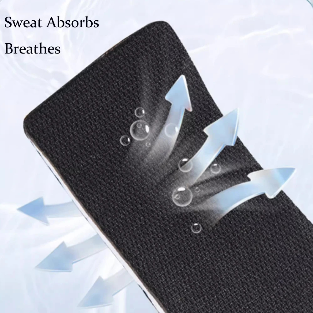 2-4cm Memory Foam Insoles for Shoes Men Height Increase Templates Breathable Swe