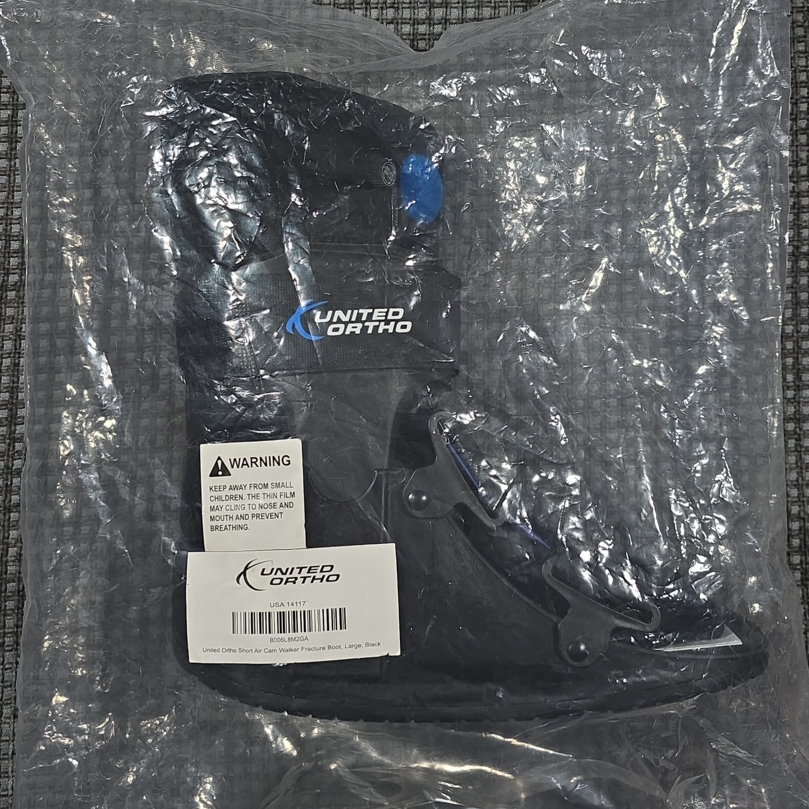 United Ortho Short Air Cam Walker Fracture Boot Large – New Sealed