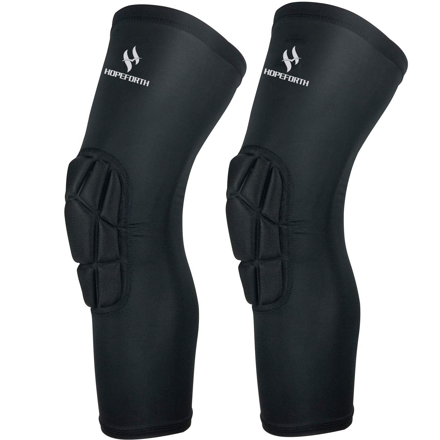 Knee Padded 2 Pack Compression Leg Sleeve Thigh Guard Sports Protective Gear …