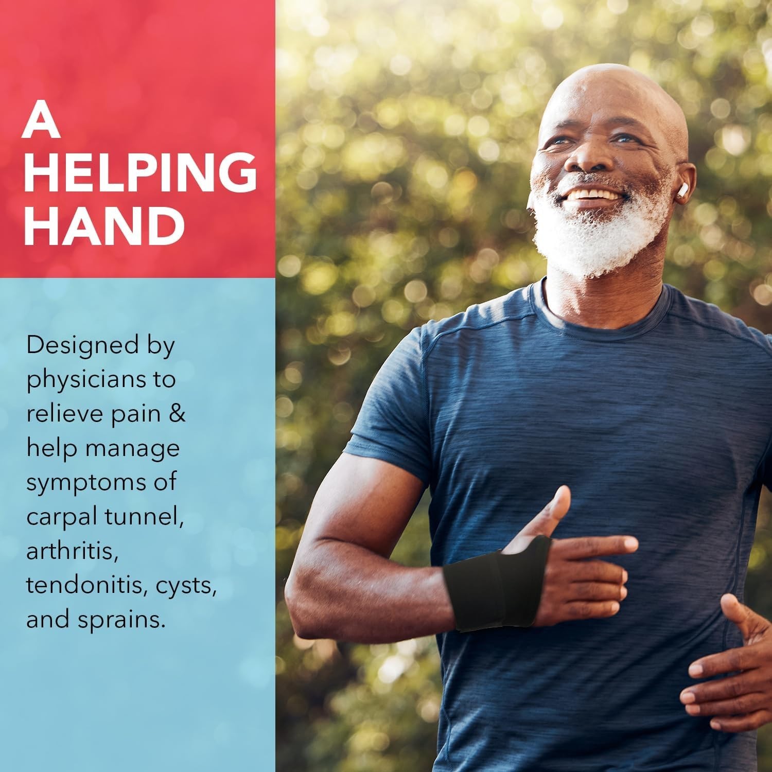 Durable Cotton Wrist Brace – Adjustable for Carpal Tunnel Support & Pain Relief