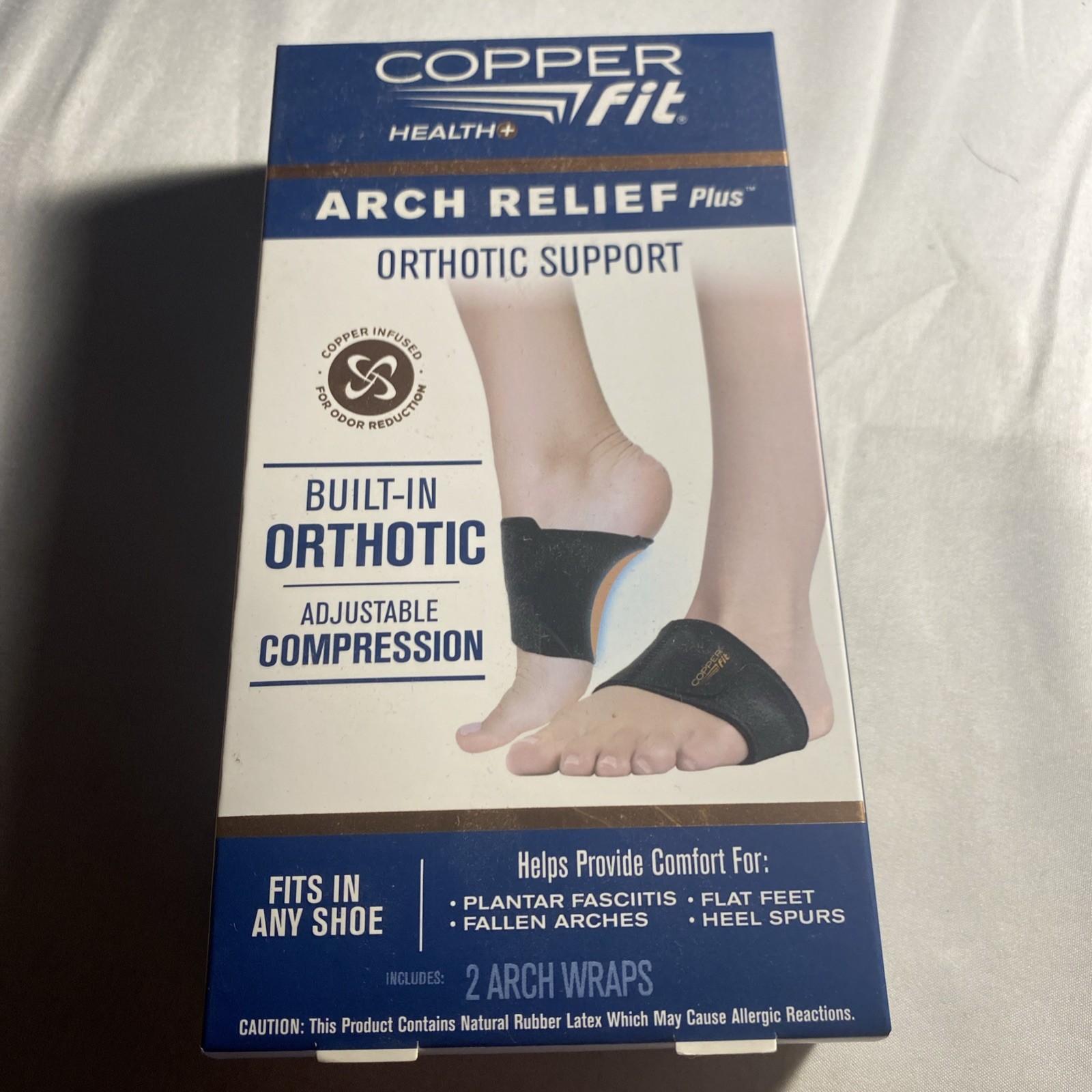 Copper Fit Arch Relief Compression Bands ~ 2 Arch Bands – Free Shipping !!!