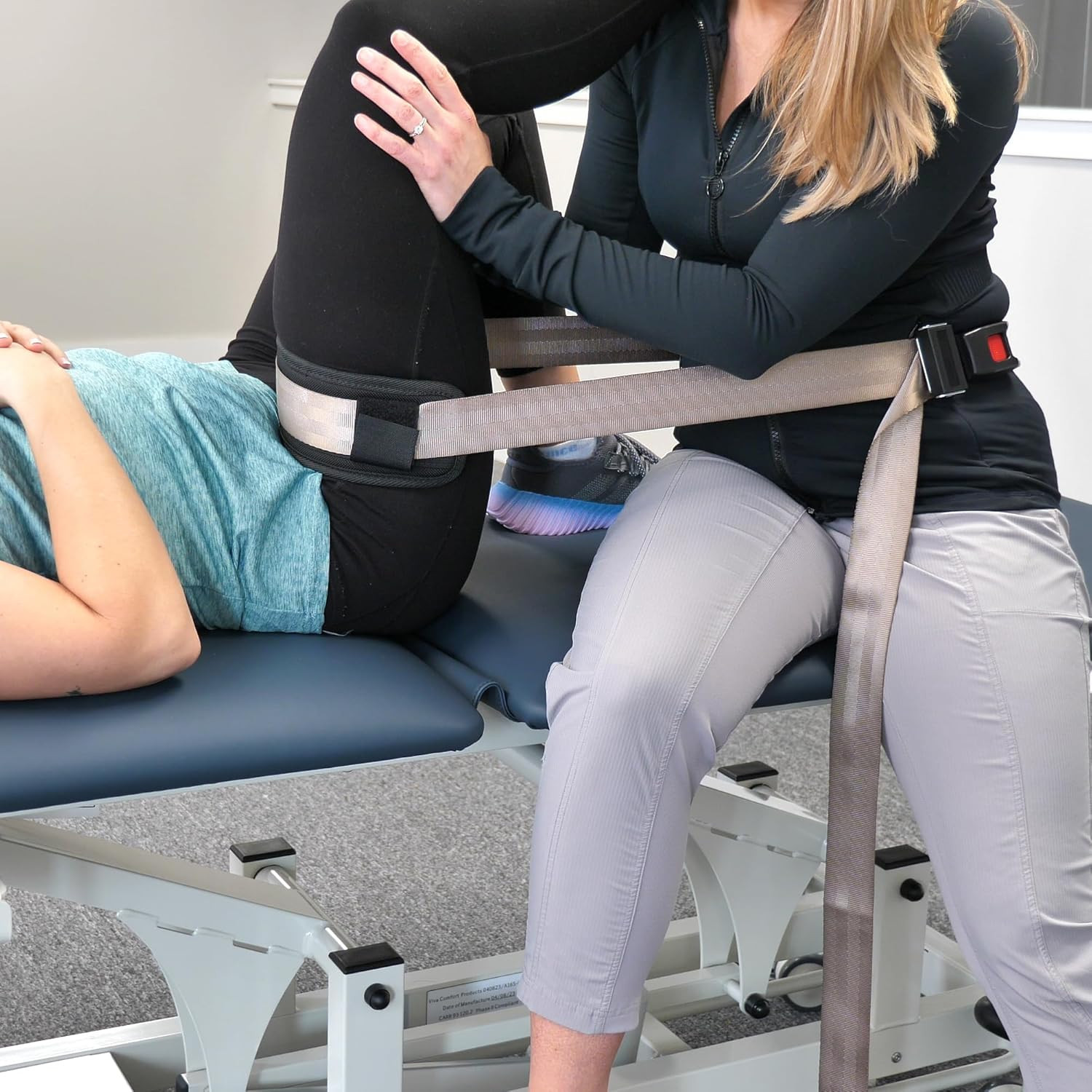 Adjustable 8′ Mobilization Strap with Pad & Quick Release Buckle for Therapy