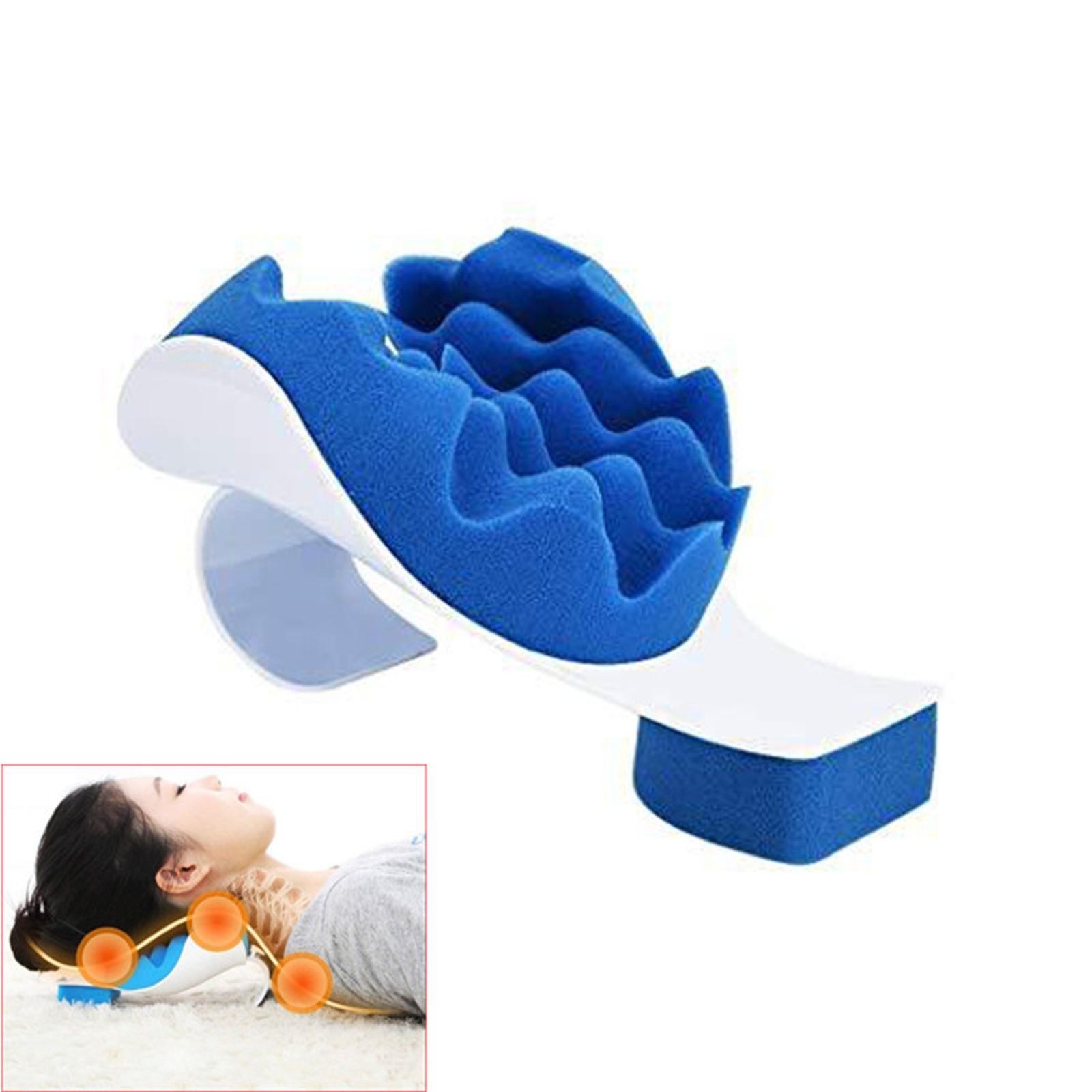 Soft Foam Relief Neck Shoulder Muscle Relaxer Pain Cervical Alignment Pillow H