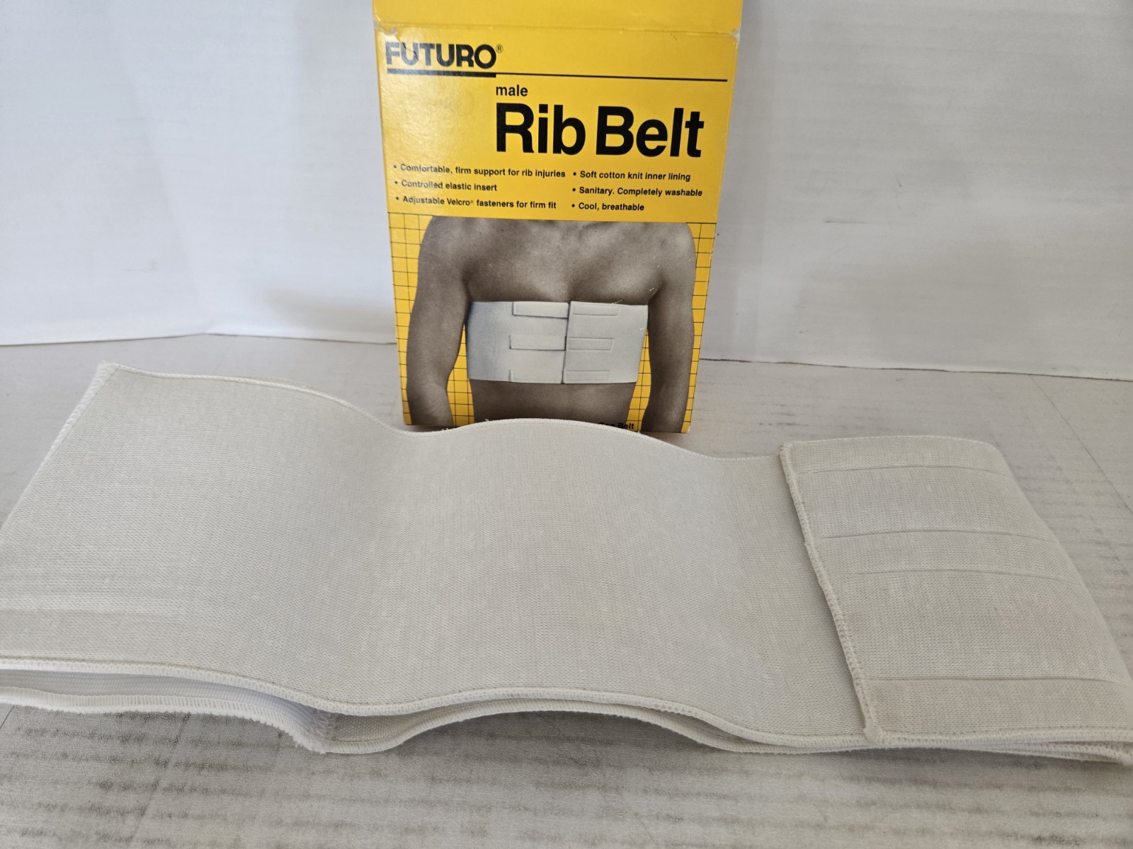 1983 FUTURO Male Rib Belt #002805 Medium 32.5-38″ FREE SHIPPING