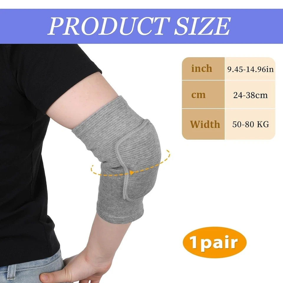 Elbow Pads for Men, 1 Pair Compression Arm Brace Support, Breathable Fitness …