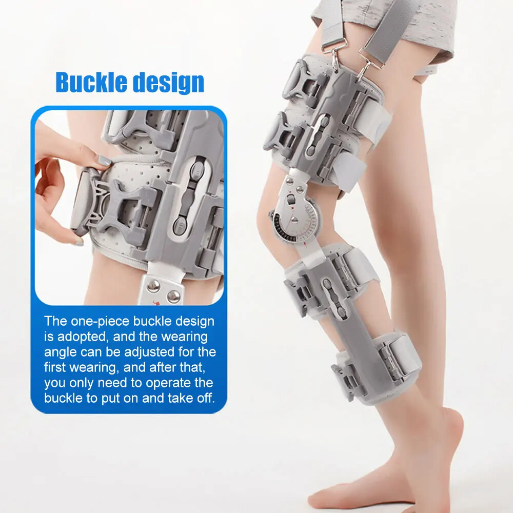 Medical Adjustable Hinged Knee Leg Brace Support For Arthritis Relief Joint Pain
