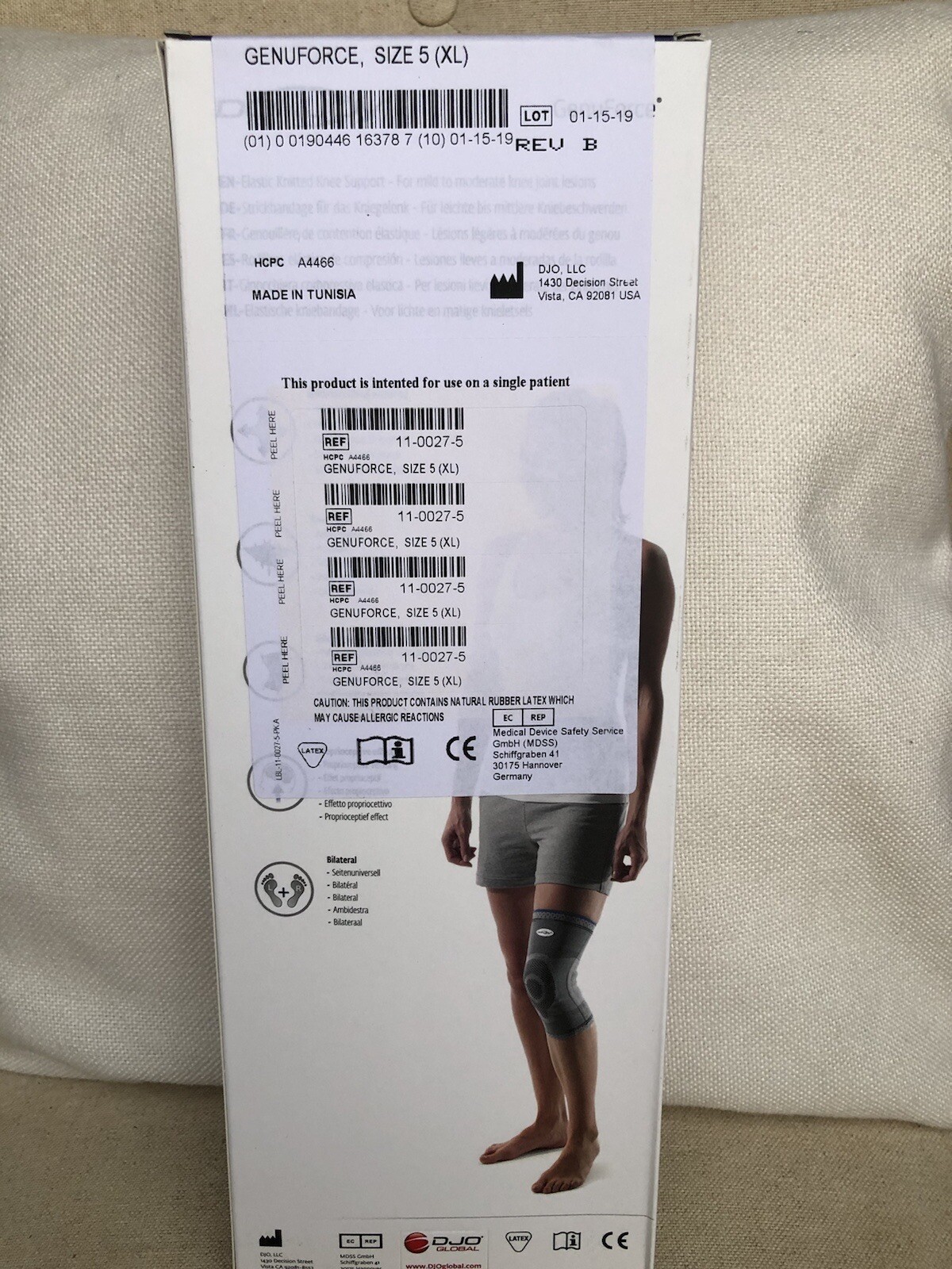 Donjoy Genuforce Knee Support Slip-on X-Large Right or Left Knee Brand New.