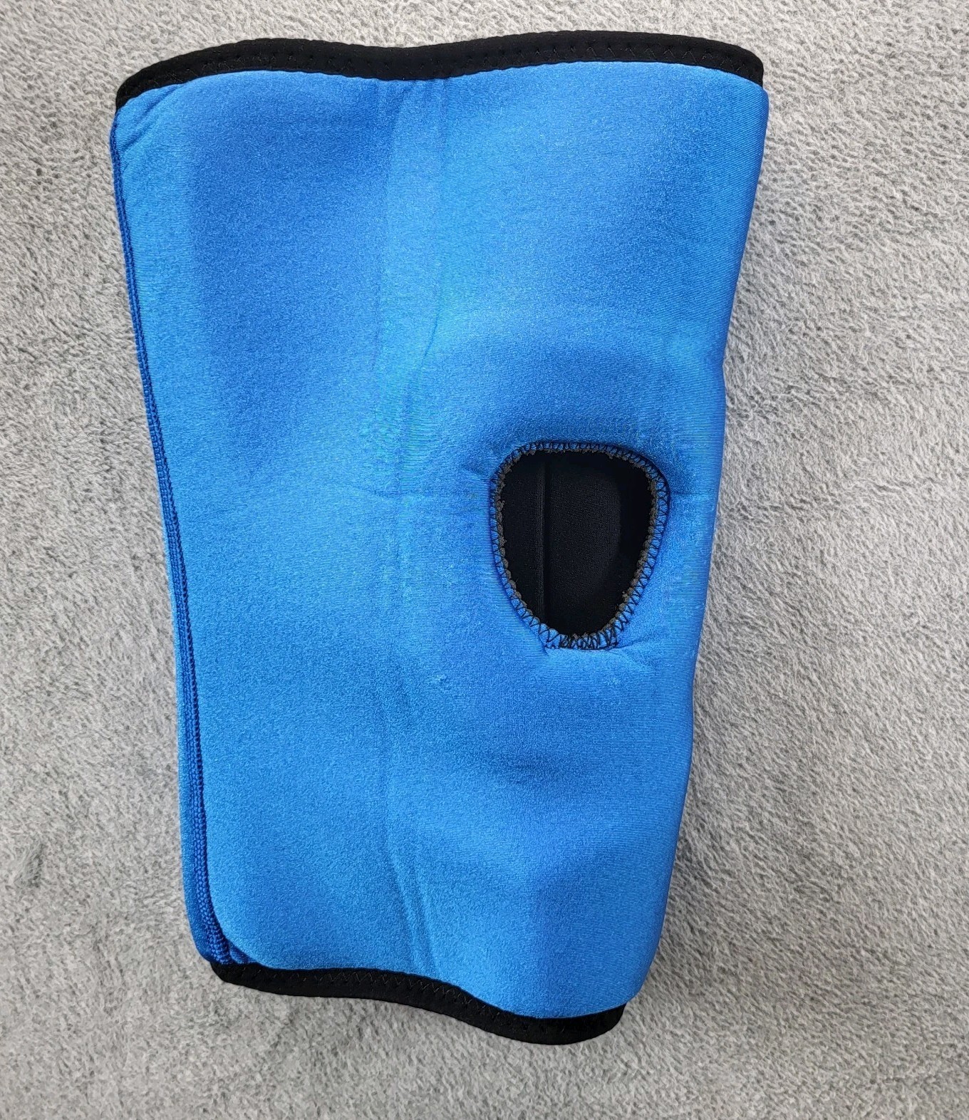 Unisex Black Knee Guard Support Brace Stabilizer w Hook & Loop Straps Unbranded