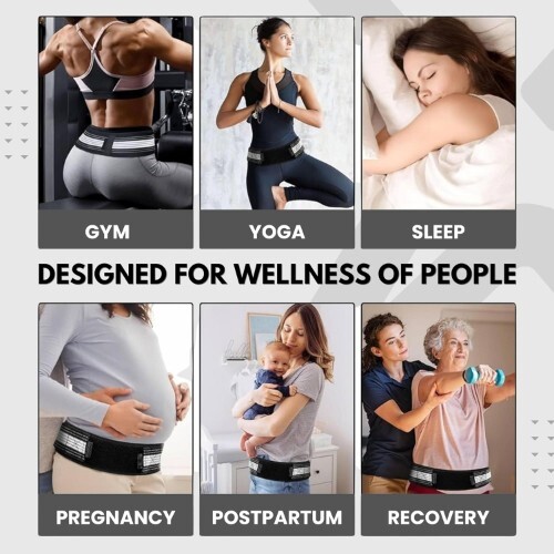 Ziplocare Sacroiliac SI Joint Hip Belt for Men and Women Ventilate Support Brace