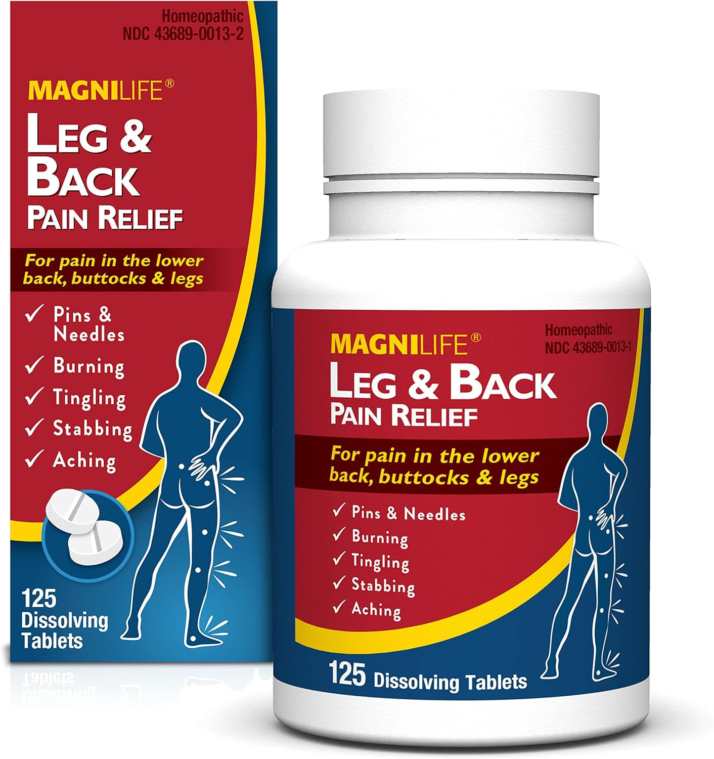 Leg & Back , Fast-Acting , Naturally Soothe Burning, Tingling and Stabbing Pains
