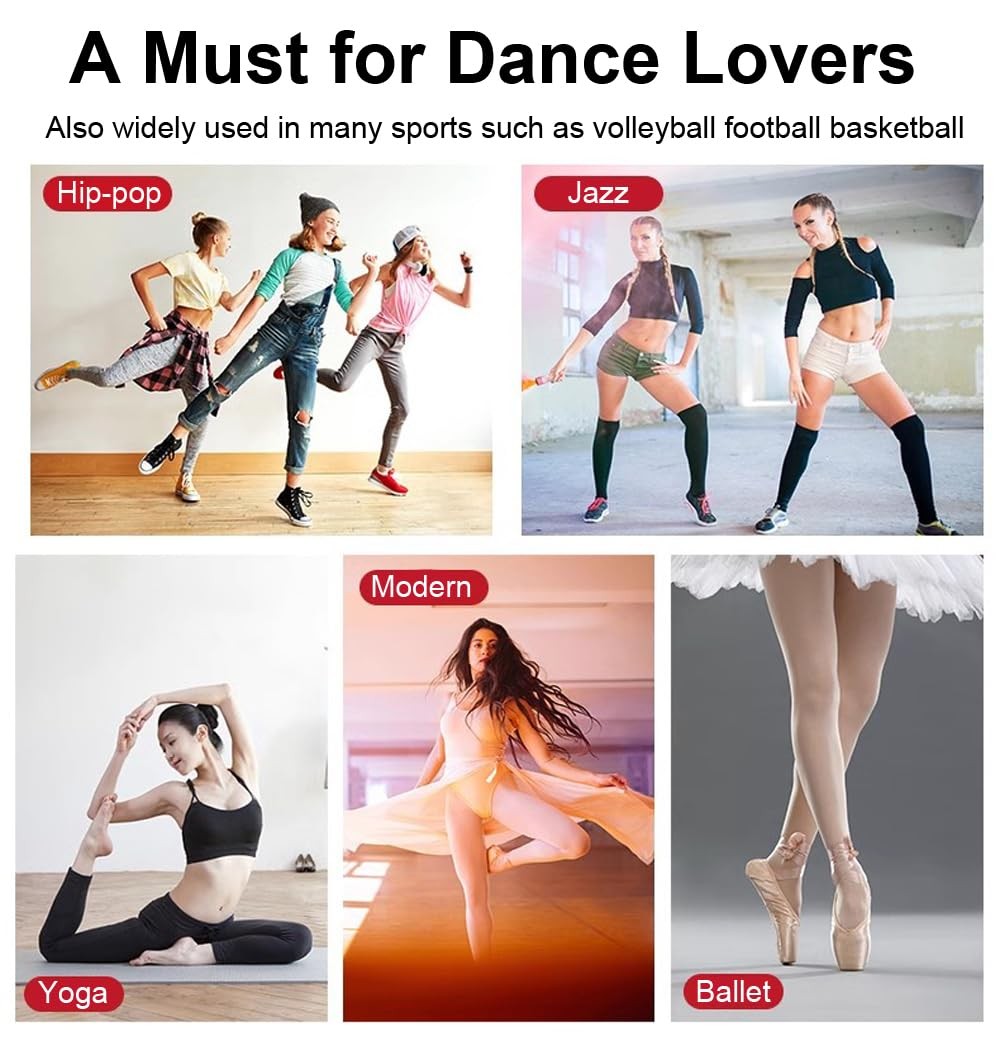 Knee Pads for Women & Men Soft Dance Knee Pads with Adjustable Bands Volleyba…