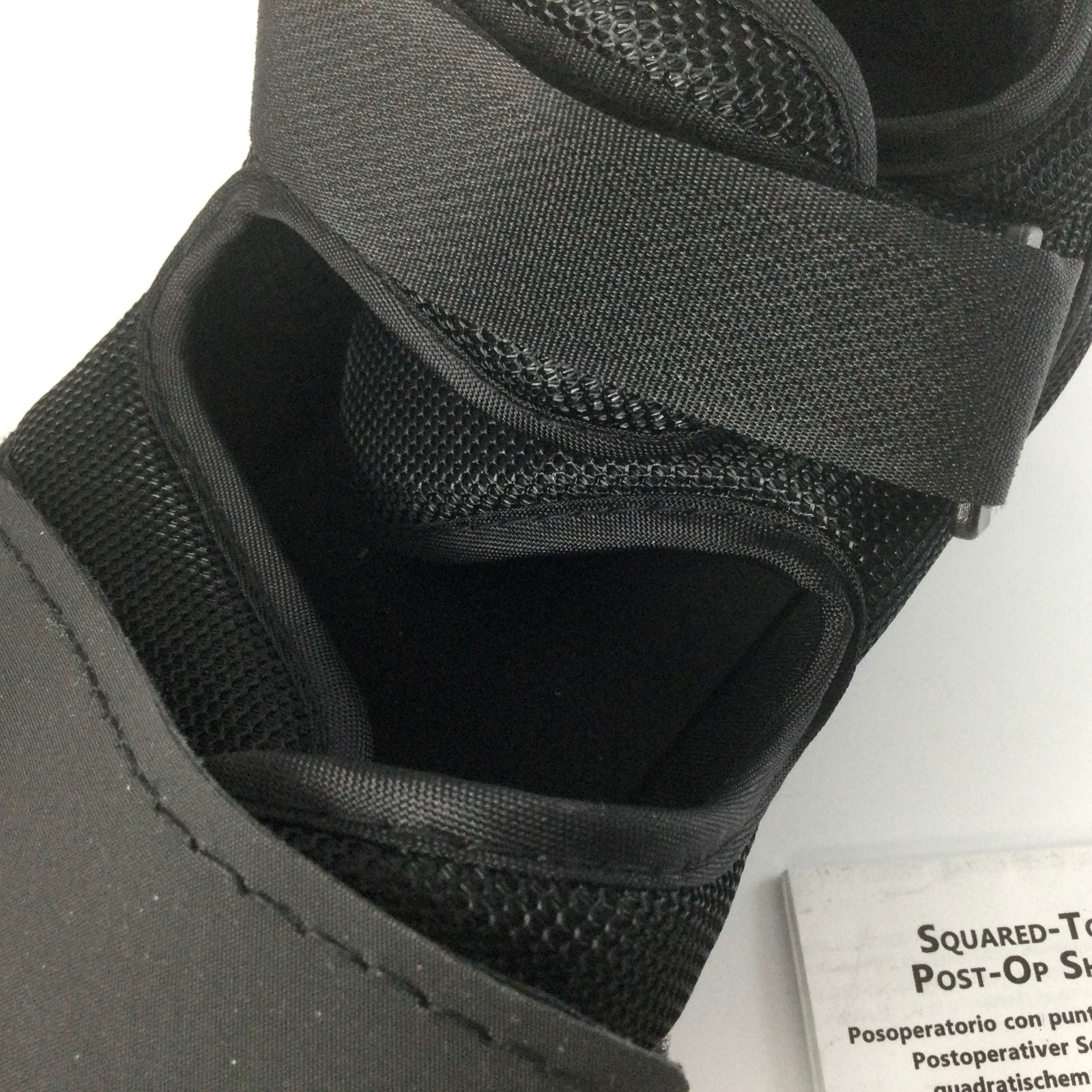 Procare Squared Toe Post Op Shoe Rubber Fabric Adjustable Unisex Not Used Siz M