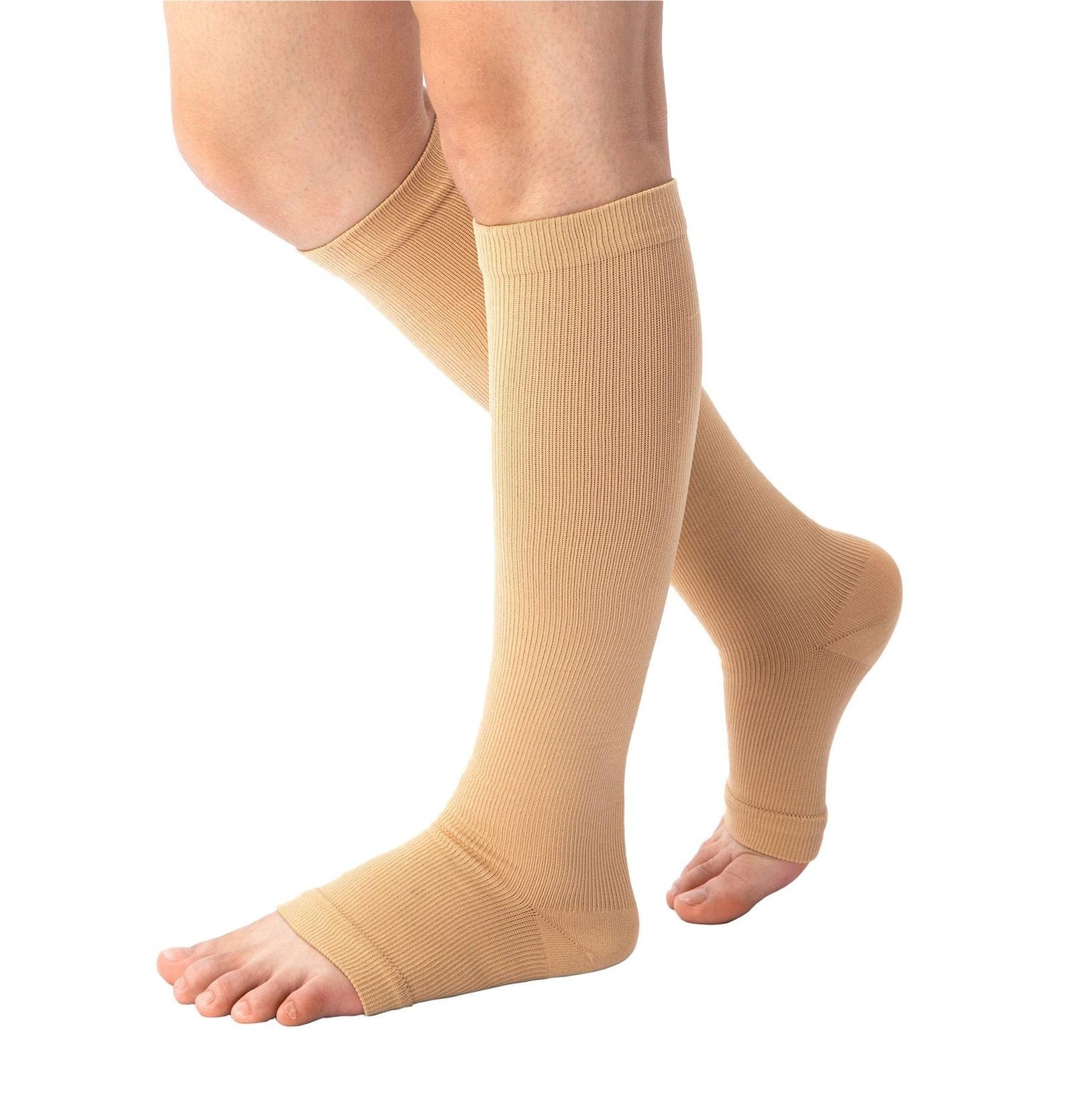 Open toe Toeless Compression Socks 3 Pairs for Women Men 15-20 mmHg Support R…