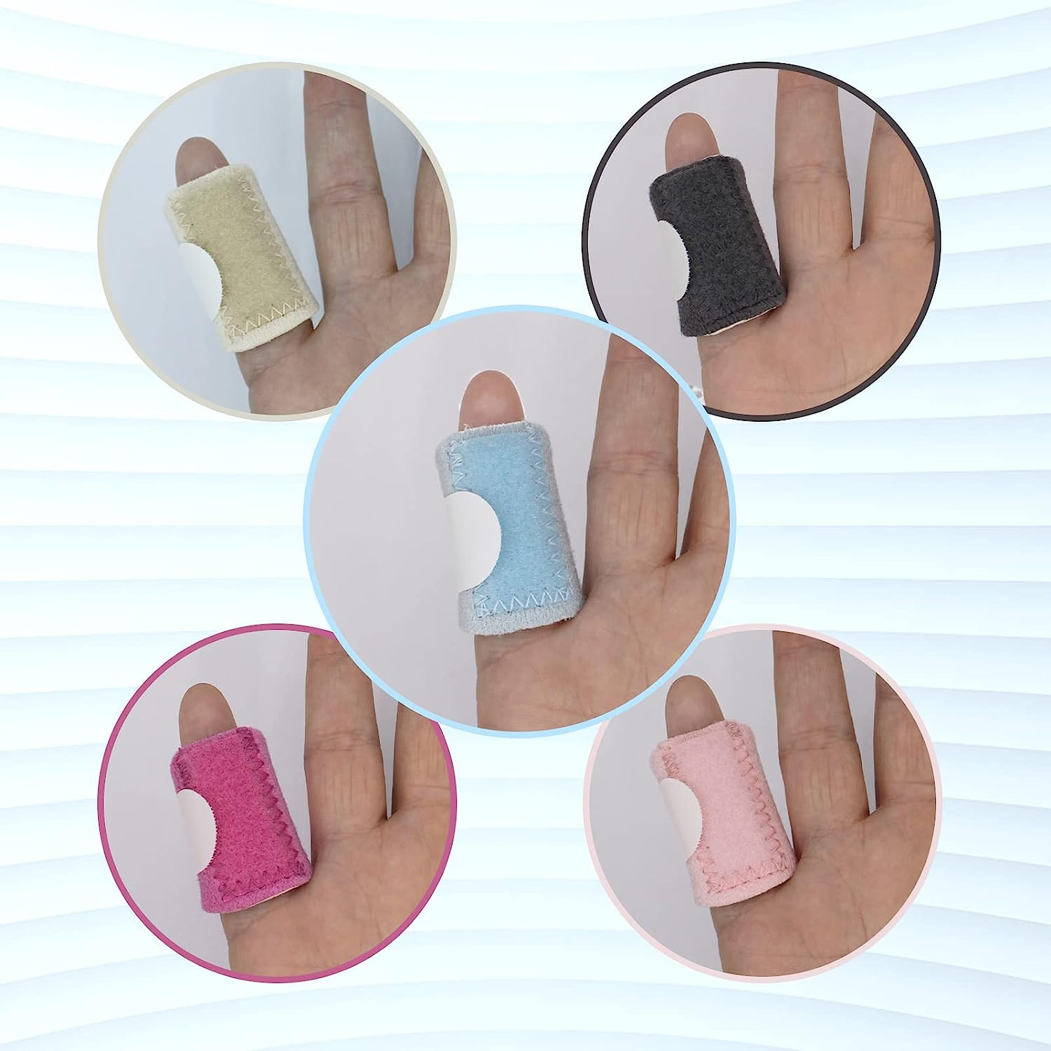 “Ultimate Finger Support Kit: 5 Single Strap Finger Splints for Trigger Finger R