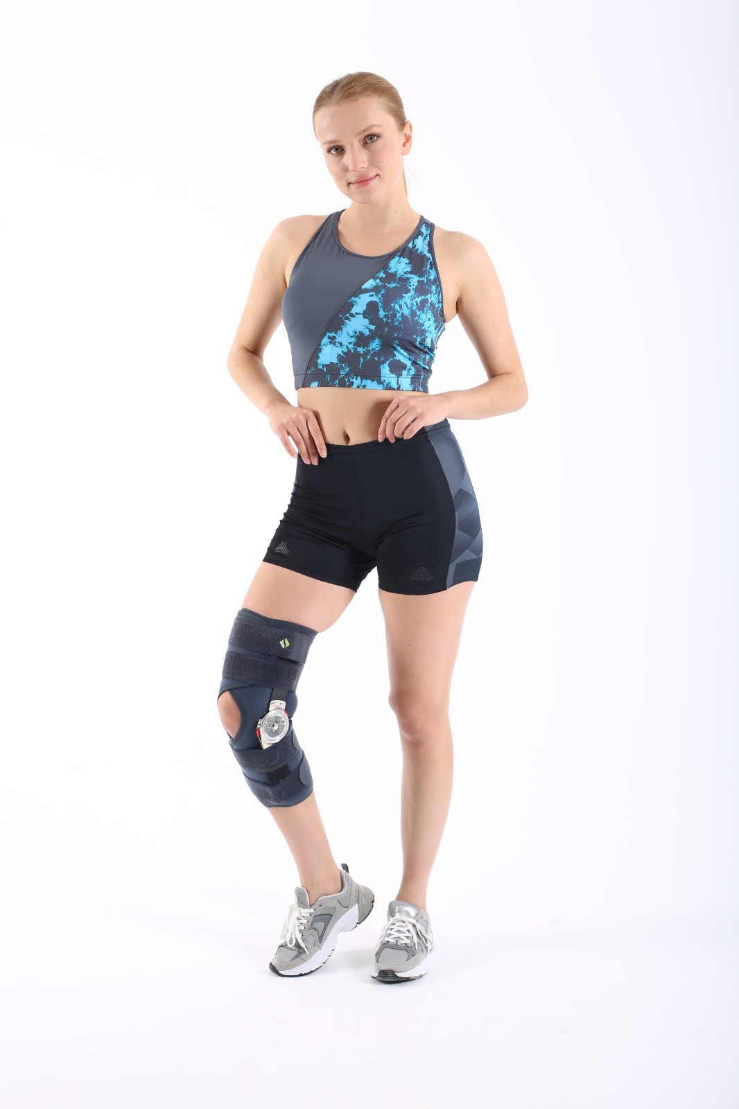 SUPPORTLİNE Neoprene Adjustable Angle Knee Brace Hinged Support for Injury Rehab