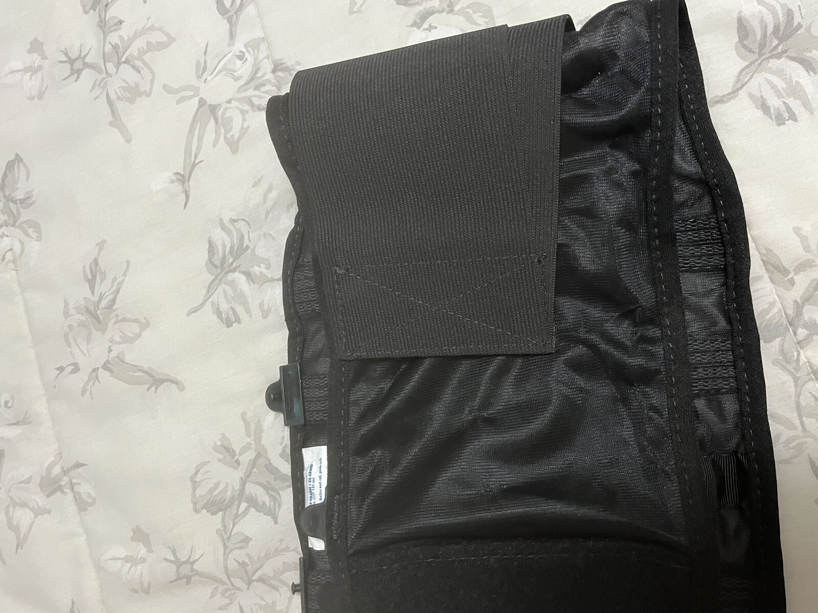 Black Back Brace XXLarge Adjustable With X 4 Ribs For Support