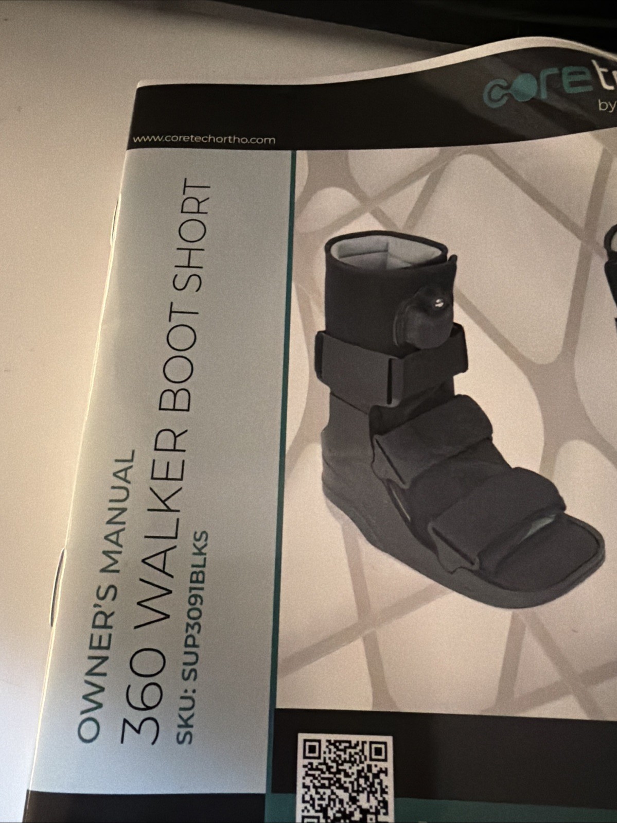 Coretech Walker Boot 360 Walker Short Size XL with Manual New
