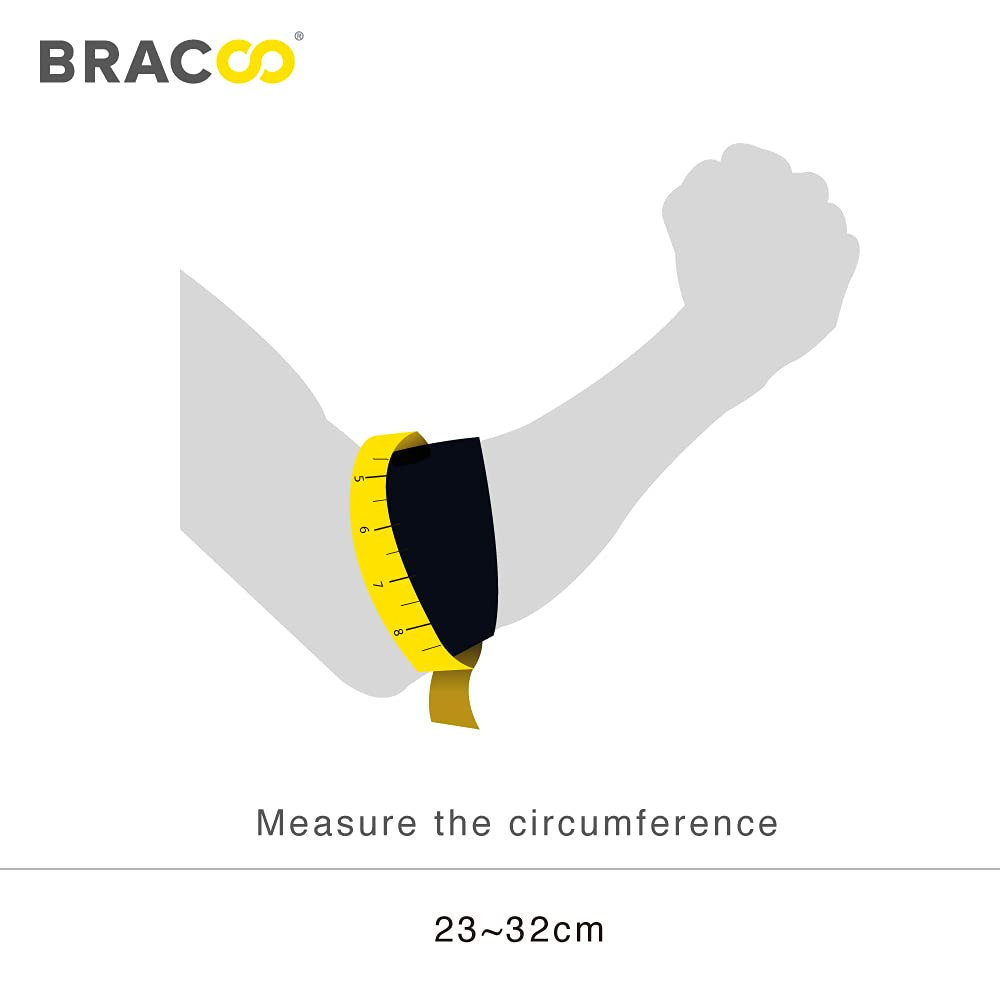 Bracoo Elbow Brace for Tendonitis & Pain Relief – Tennis & Golfer’S Elbow Strap