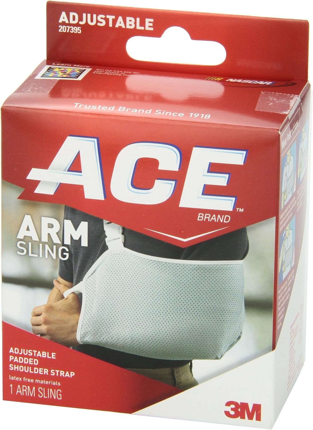 ACE Adjustable Padded Shoulder Strap Arm Sling One Size