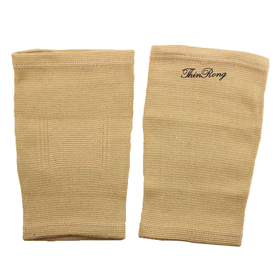 1 Pair Knee Brace Elastic Fabric Khaki Knee Compression Sleeve for Running