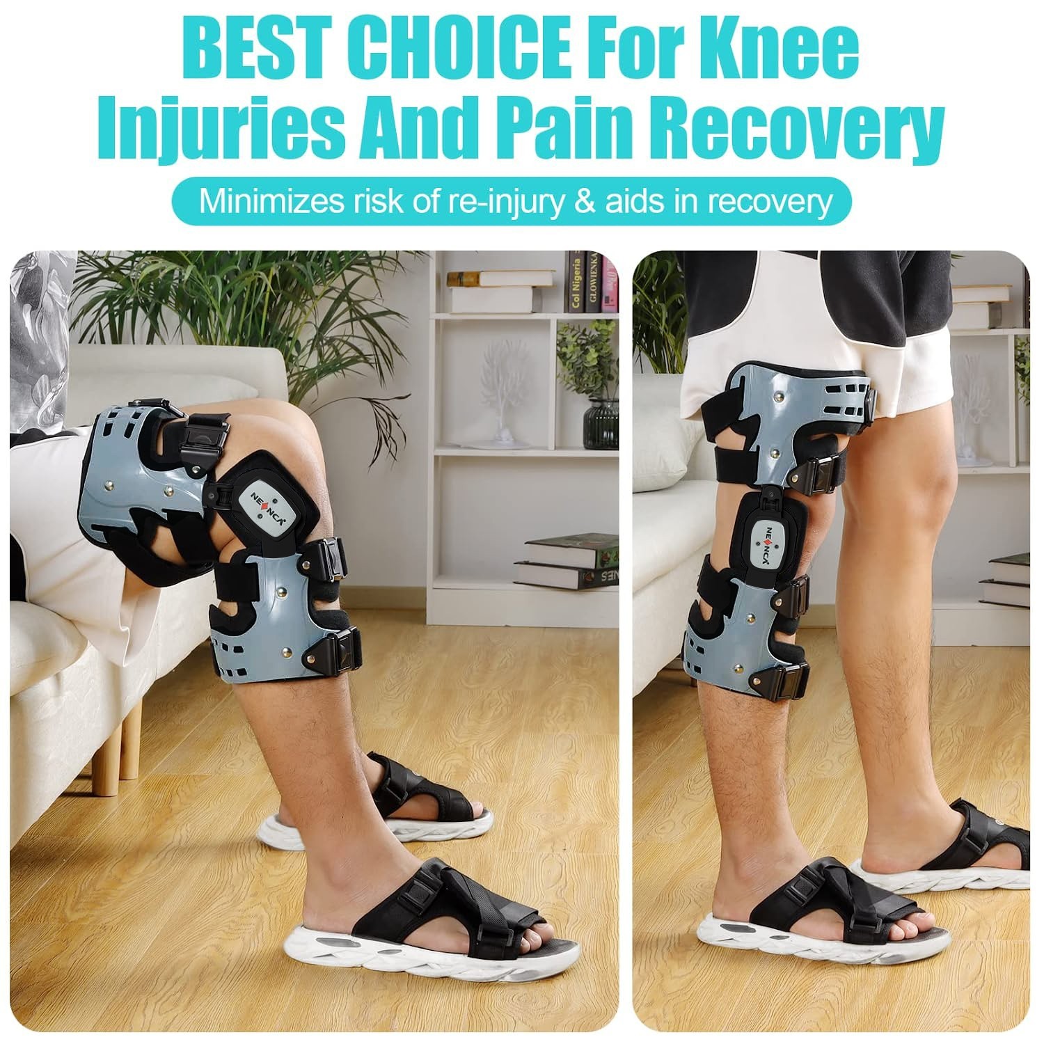 Right or Left Adjustable Knee Support with Stabilization
