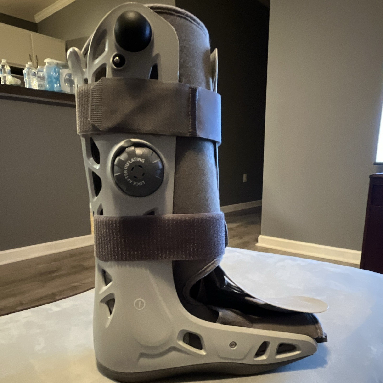 Aircast airbrace Size M Gray/Blue Ankle/Foot Adjustable Stabilizing