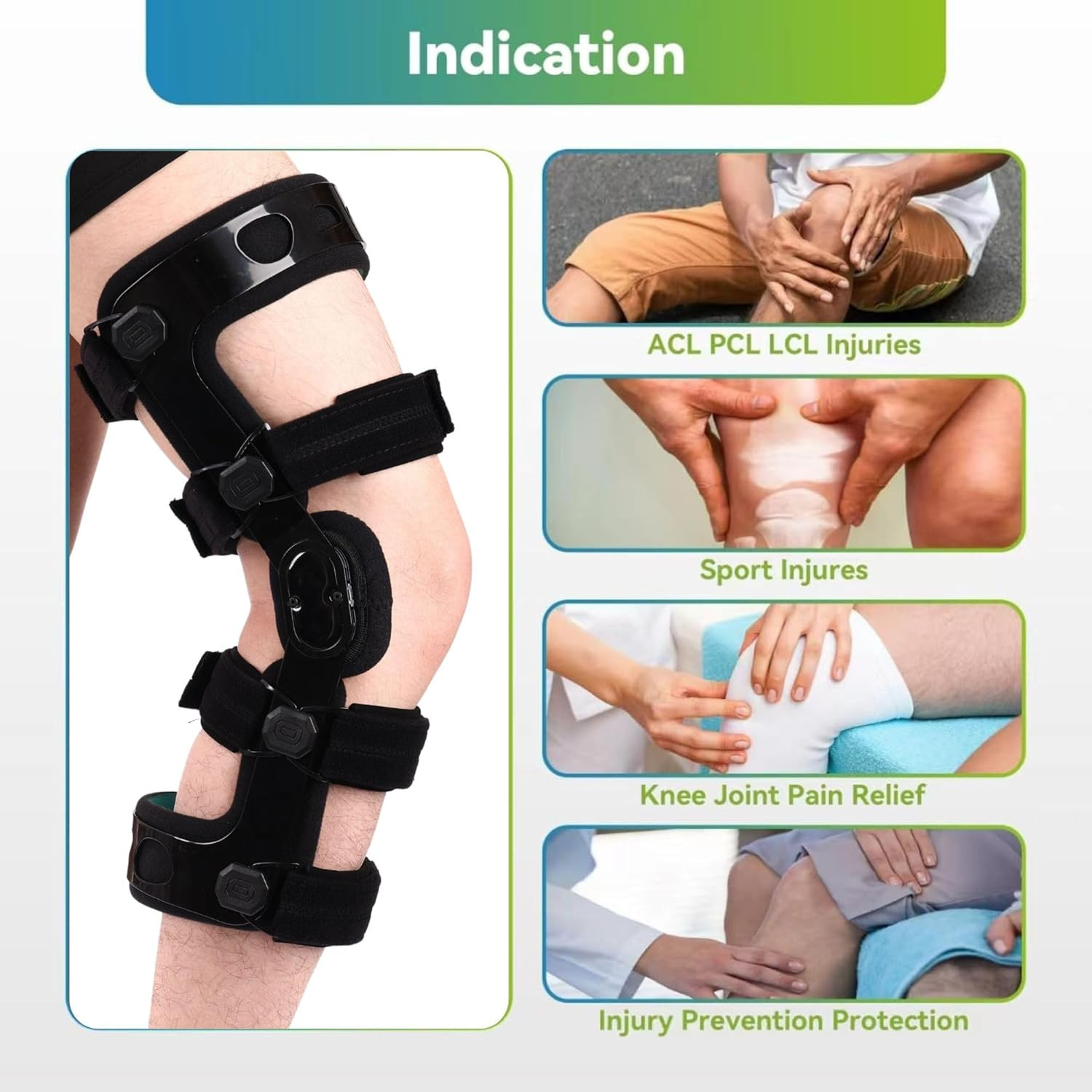 OA Unloader Knee Brace for Osteoarthritis ACL Functional Knee Brace for Ligament