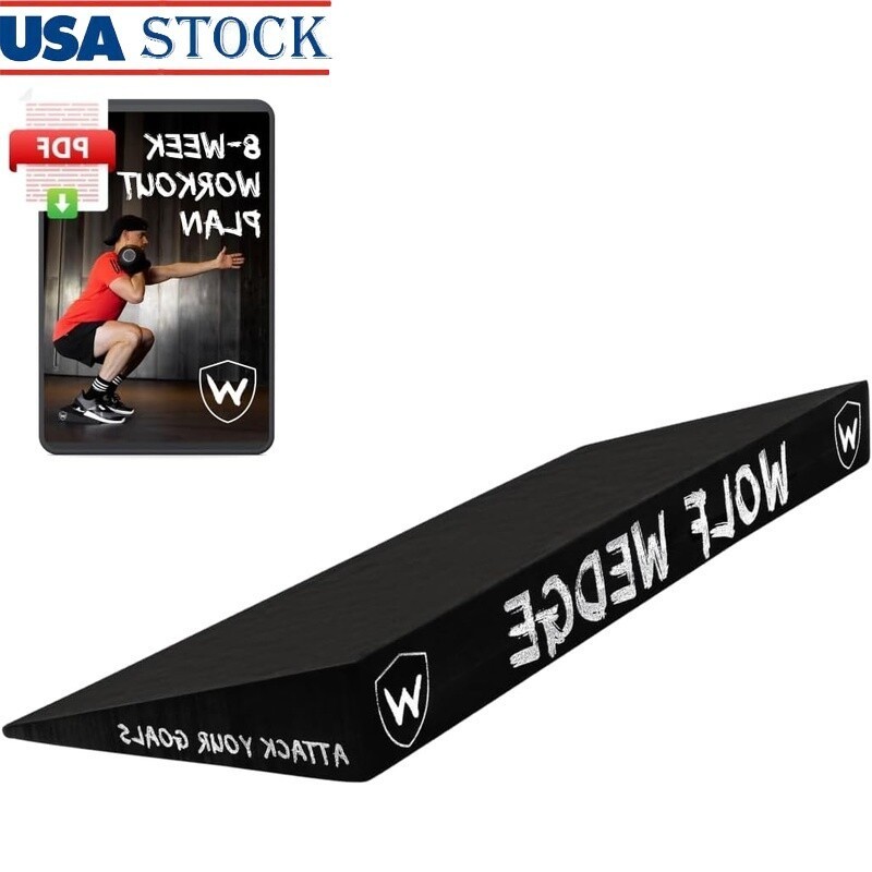 Squat Wedge Slant Board Heel Lift Calf Stretcher Incline Weightlifting Mobility