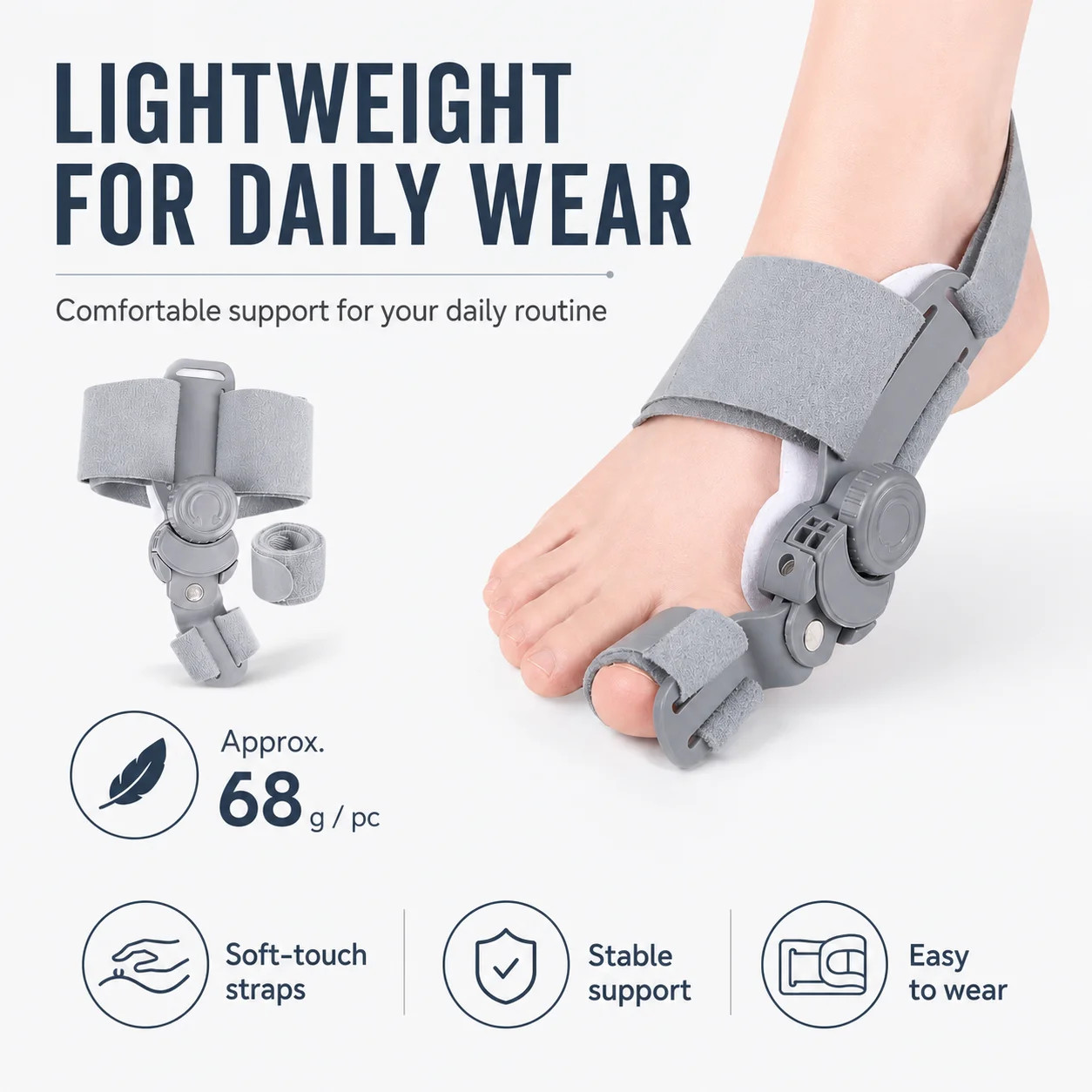 Adjustable Hallux Valgus Corrector Big Toe Straighten Bunion Support Brace Foot