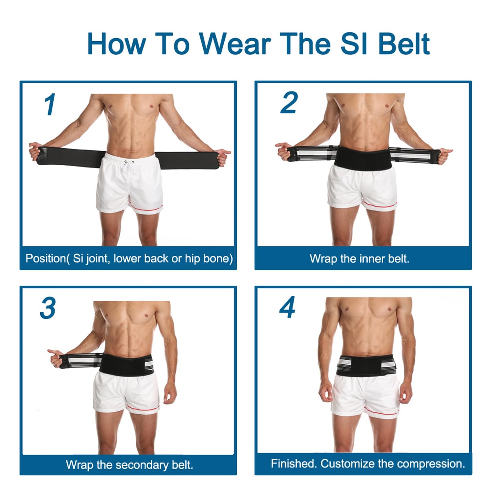 Sciatica Belt, Sacroiliac Hip Band for Men – Sciatic, Lower Back, Si Joint, P…