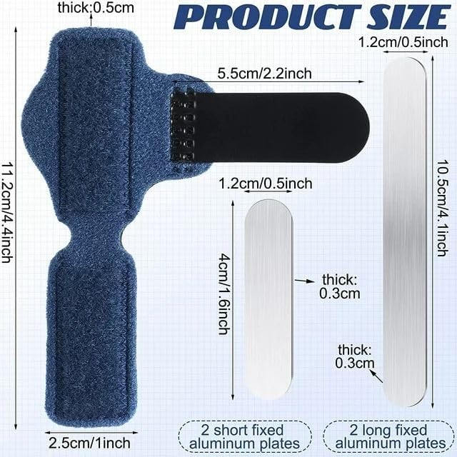2Pcs Blue Small Toe Splints for Straightening Hammer Toe Corrector Toe