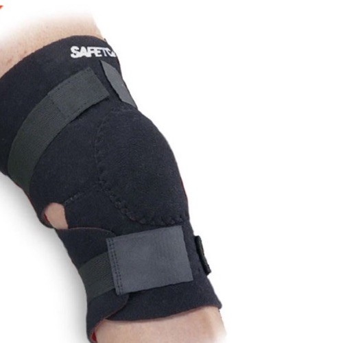 SafeTGard #478 Football/All Sport Padded Black Knee Wrap Adjust Neoprene Support