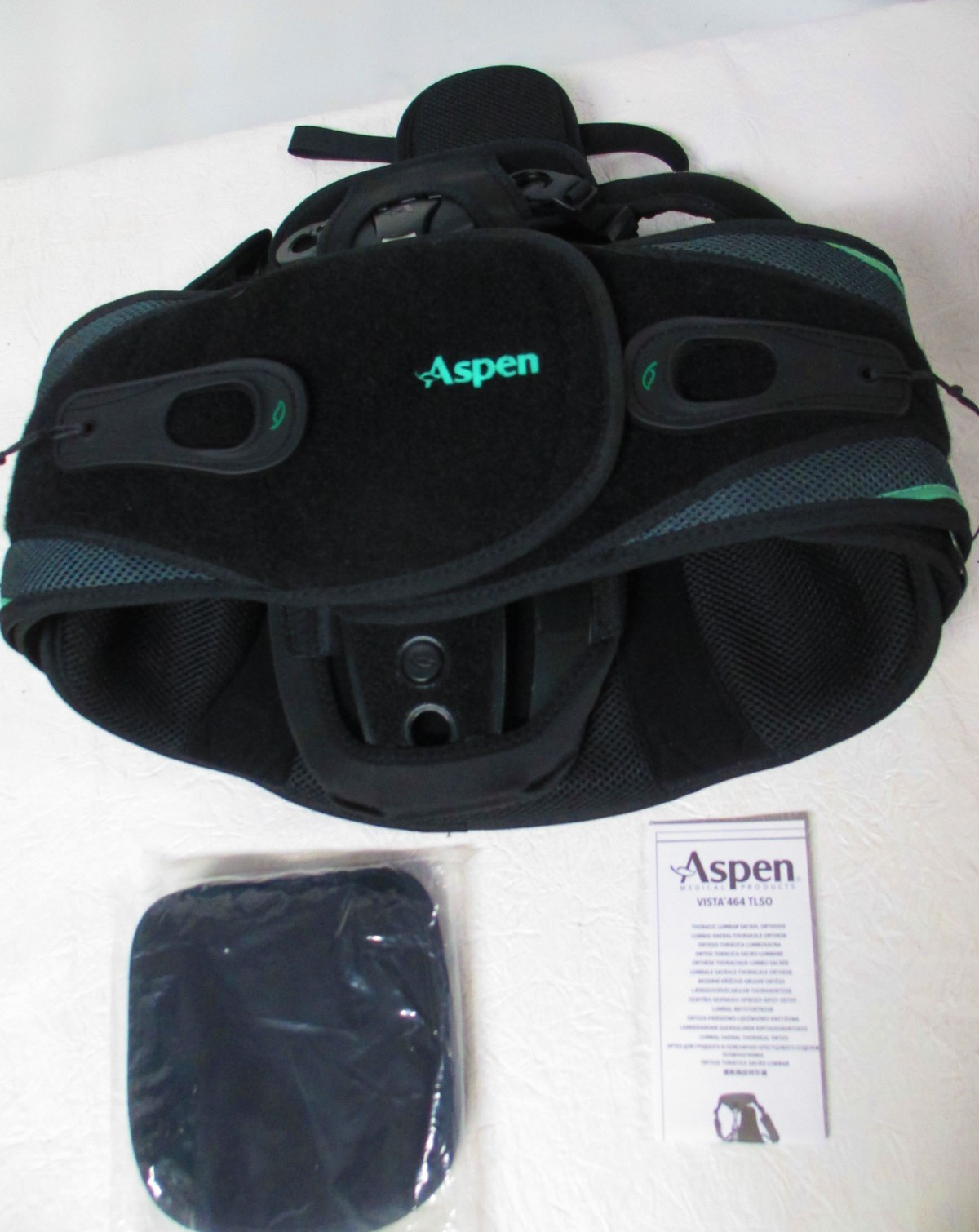 Aspen Vista 464 TLSO Lower Spine Lumbar Back Brace Adjustable One Size