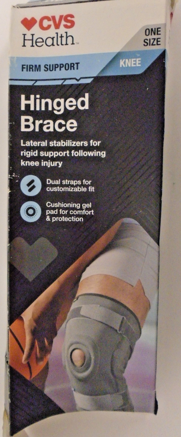 CVS Health Hinged Brace Firm Knee Support One Size New Item Free Ship