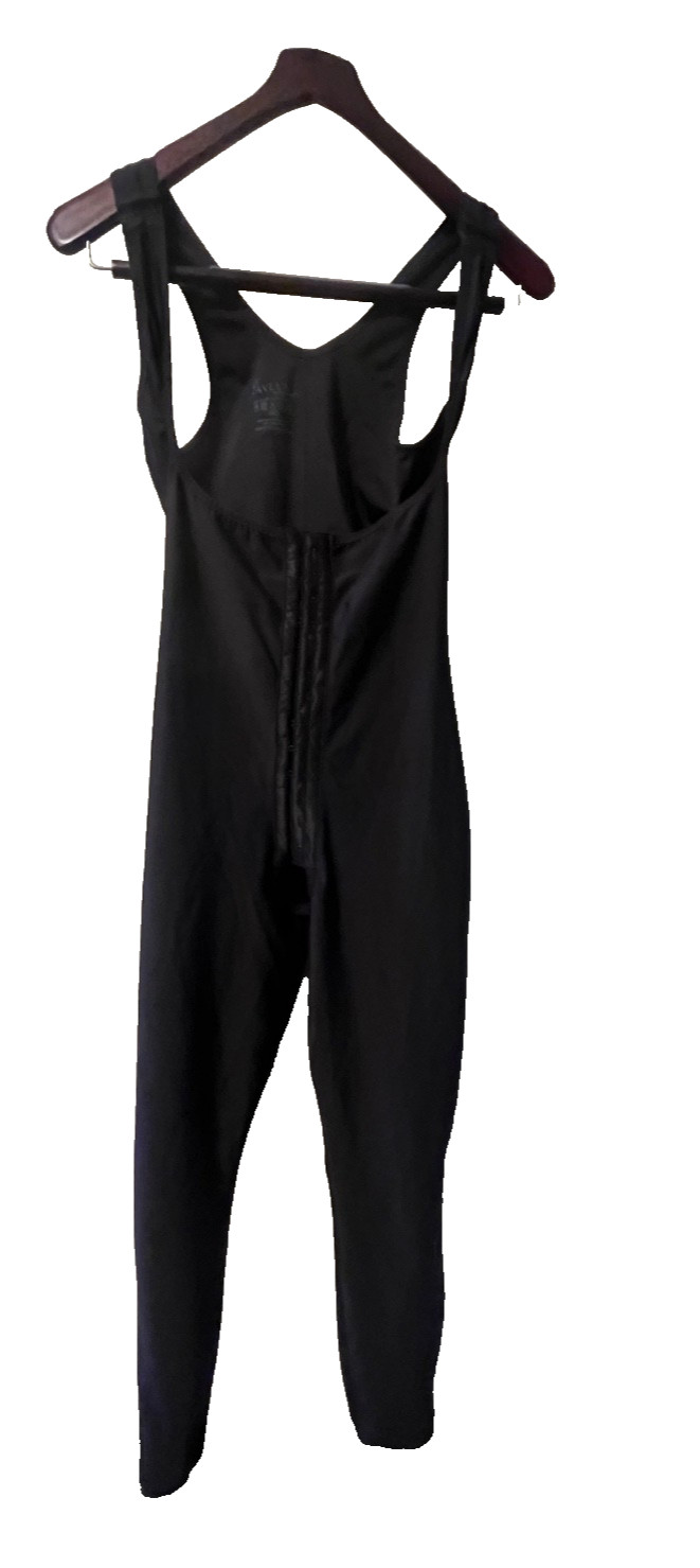 ISAVELA ANKLE LENGTH COMPRESSION BODYSUIT POST-SURGICAL HOOK & EYE WOMEN MEDIUM