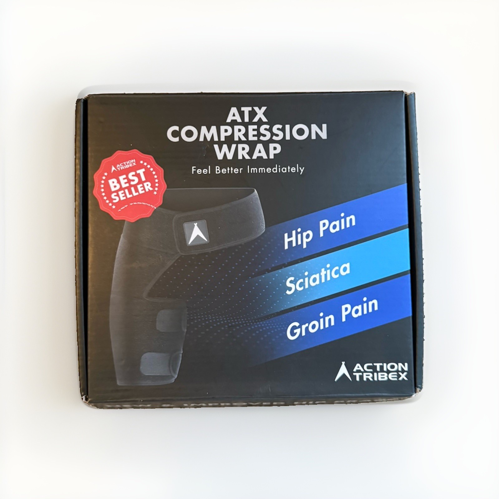 ATX Compression Wrap Hip Brace for Sciatica/Hip/Groin Pain Relief Device