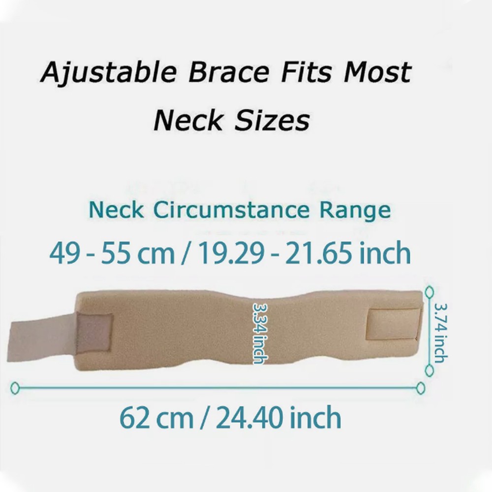 Adjustable Neck Brace Support Wrap Soft Foam Cervical Collar Neck Pain Relief