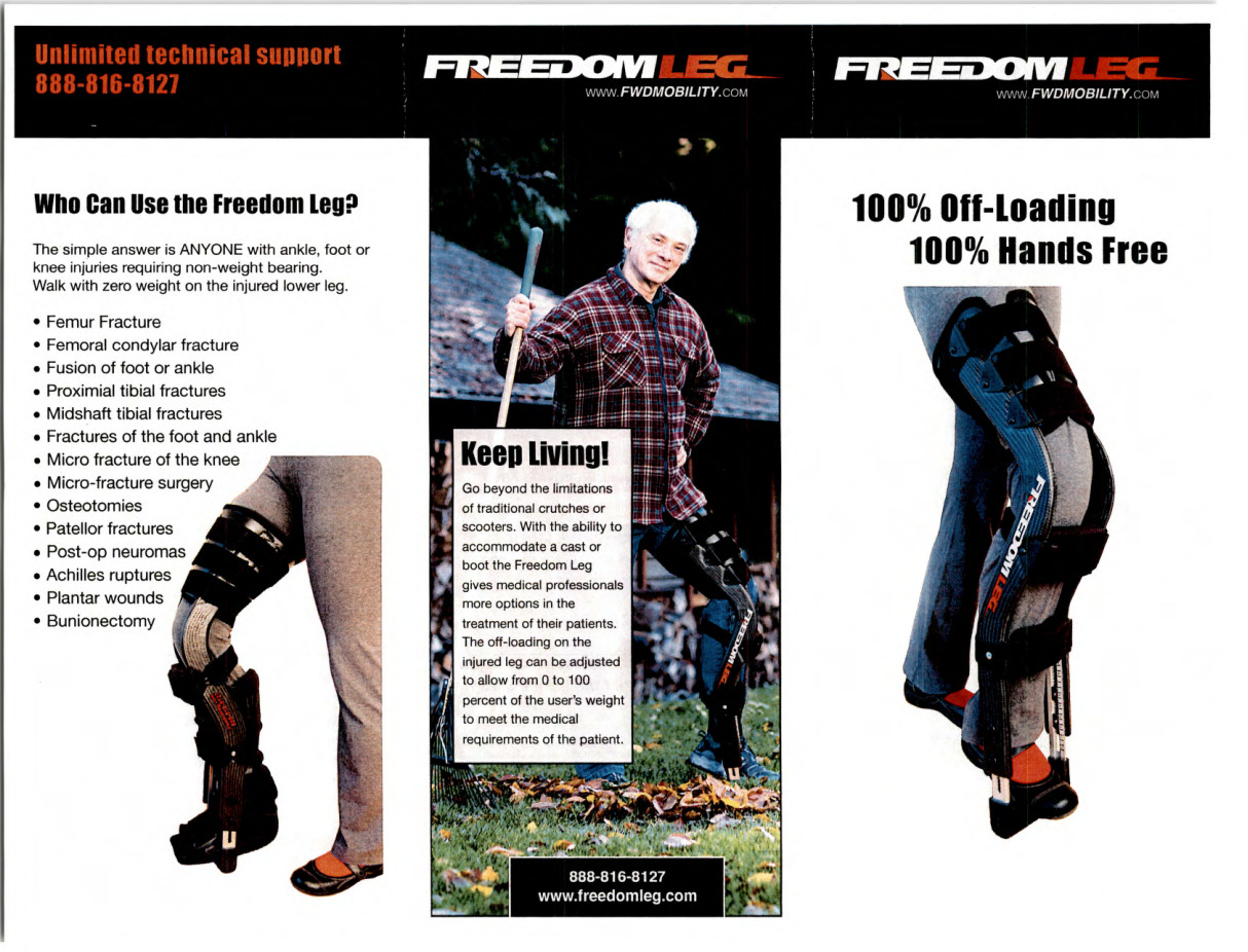 Freedom Leg Off-Loading Brace (Regular-Standard)