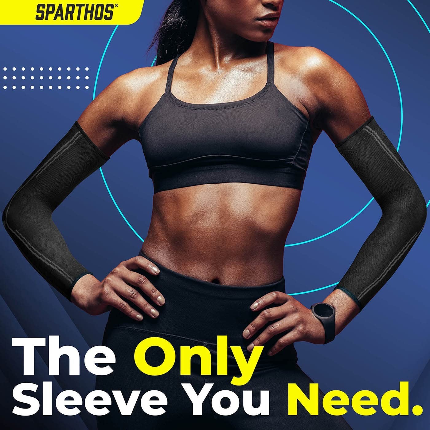 Arm Compression Sleeves – Forearm Brace for Recovery, Support for Athletic Sp…
