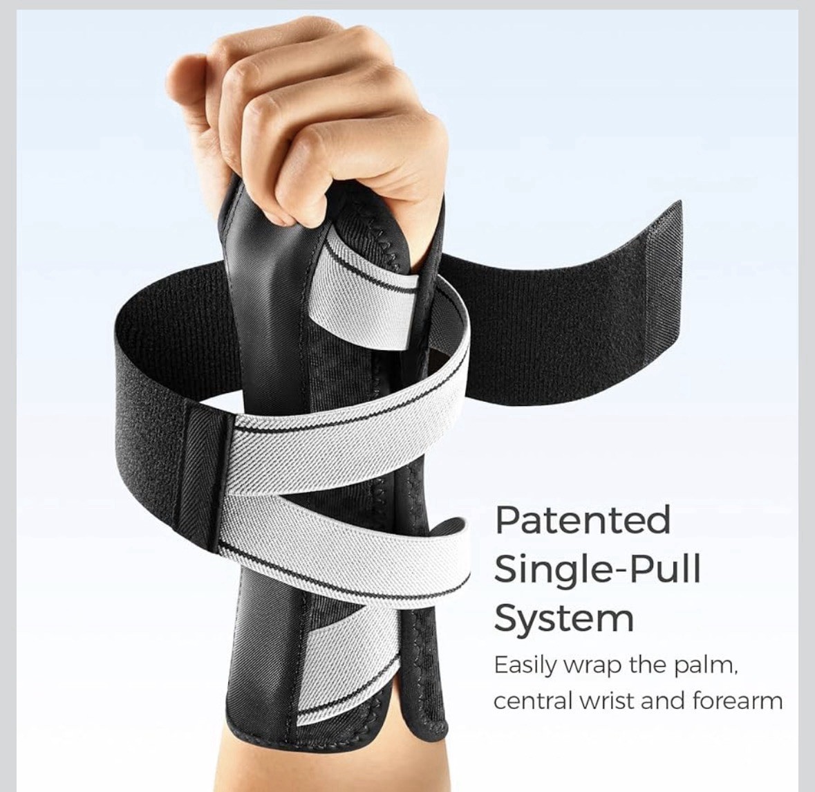 FREETOO Carpal Tunnel Wrist Brace Night Support Fit Right Hand for Work, Pain