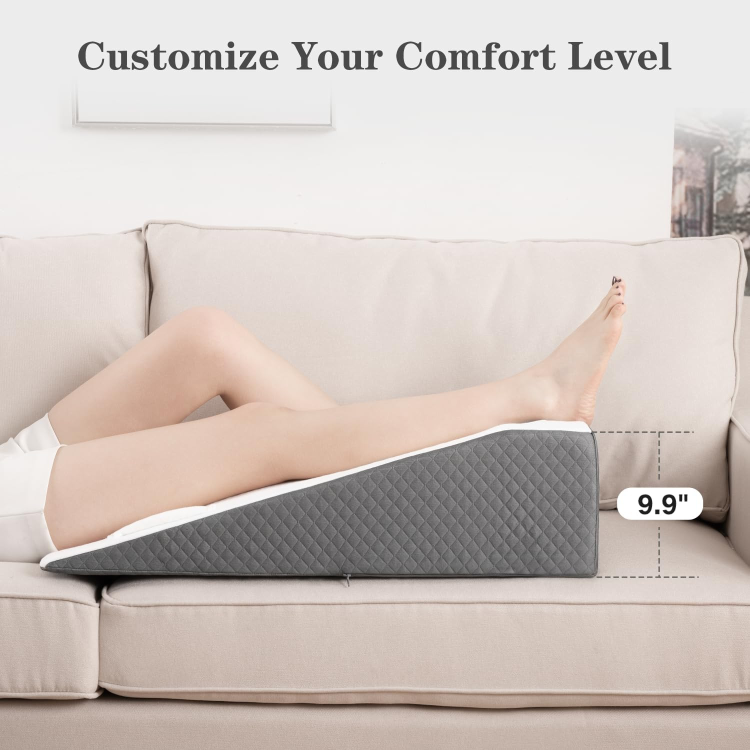 Leg Elevation Pillow for after Surgery – Knee Surgery Recovery Leg Support Pillo