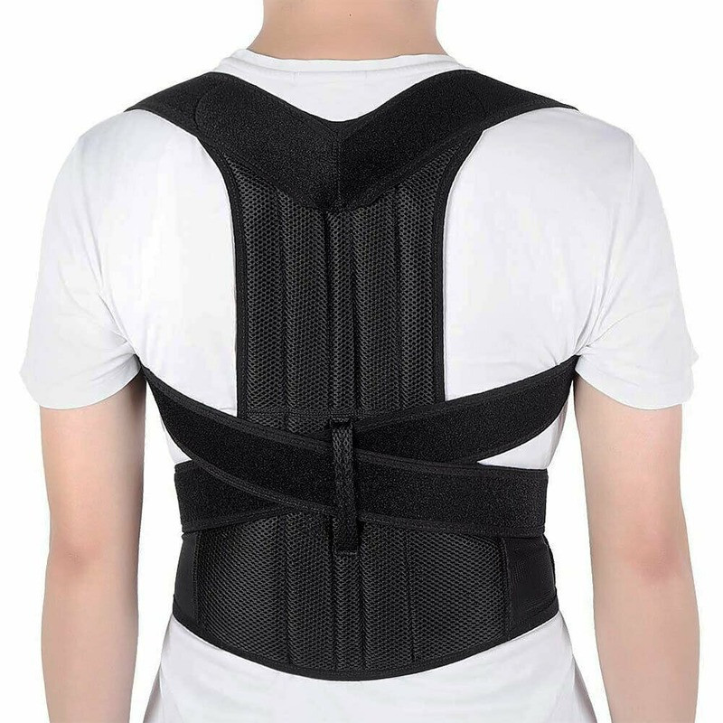 Hot Medical Scoliosis Posture Corrector Spine Back Support Shoulder Brace Belt